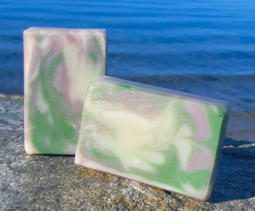 homemade bar soap, coastal calm